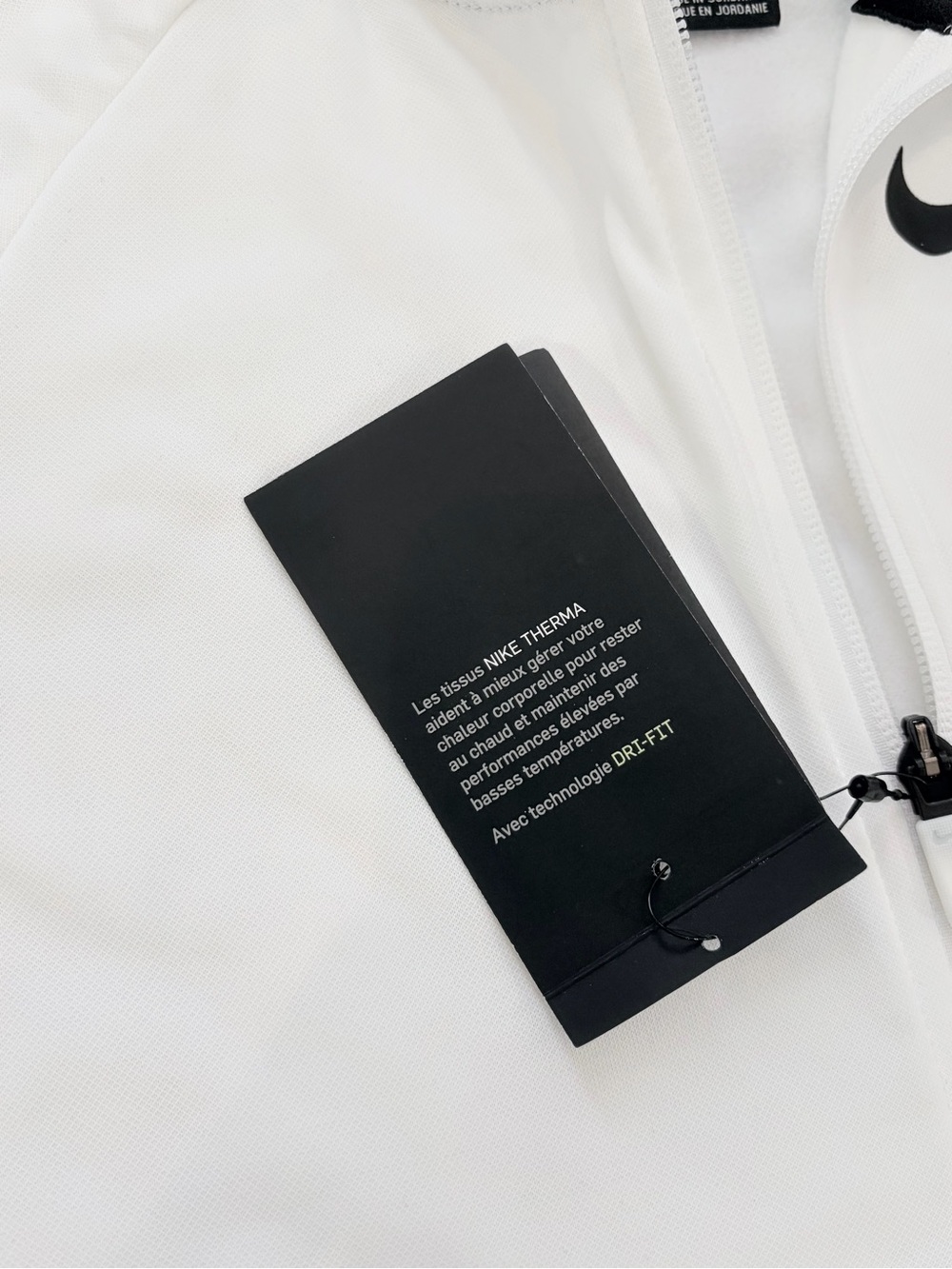 NWT Nike Boys Medium White Black Therma Full Zip Graphic Fleece Training Hoodie - Picture 13 of 15